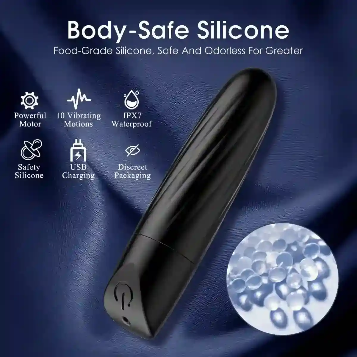 juguete sexual impermeable silicona anal