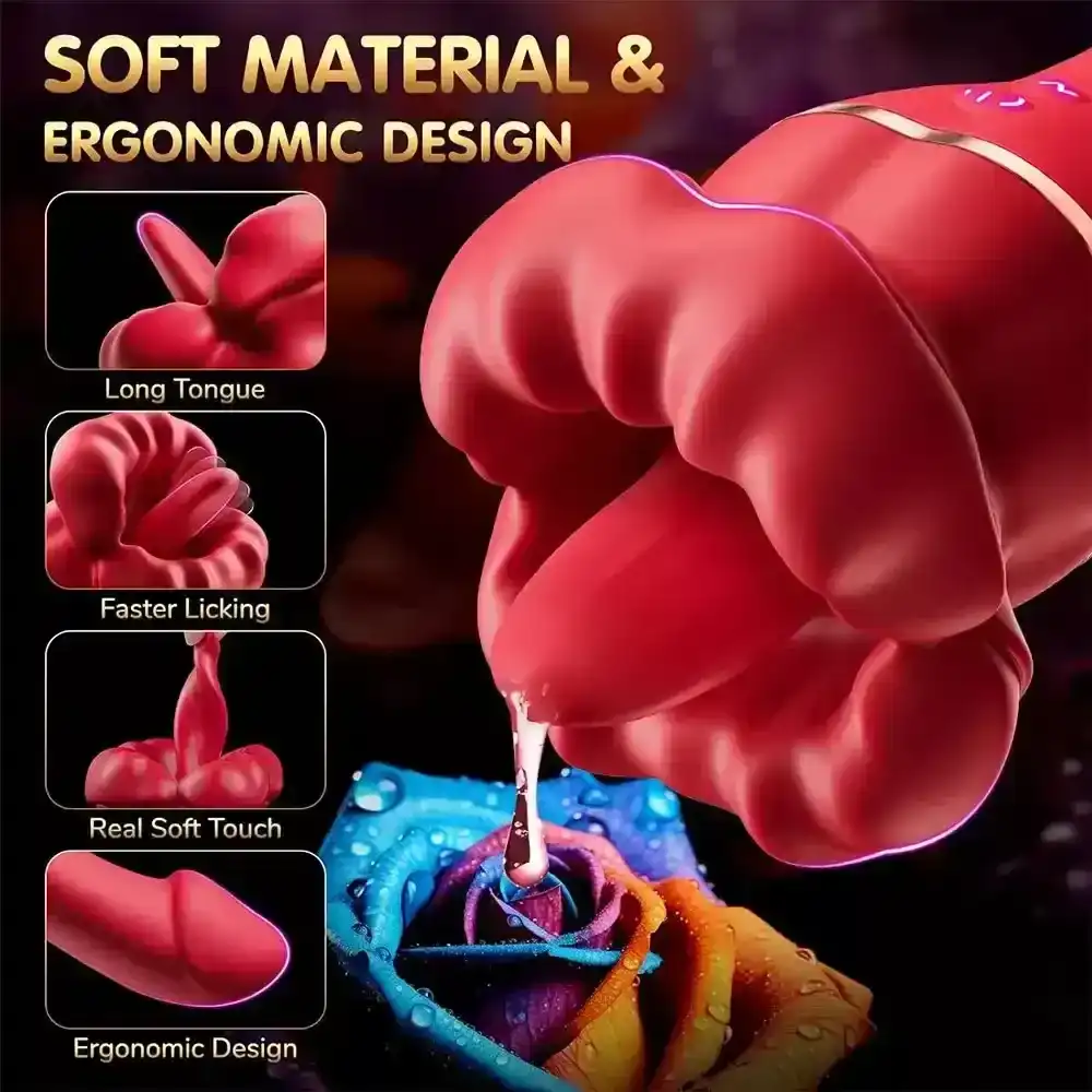 juguete sexual lengua silicona rosa