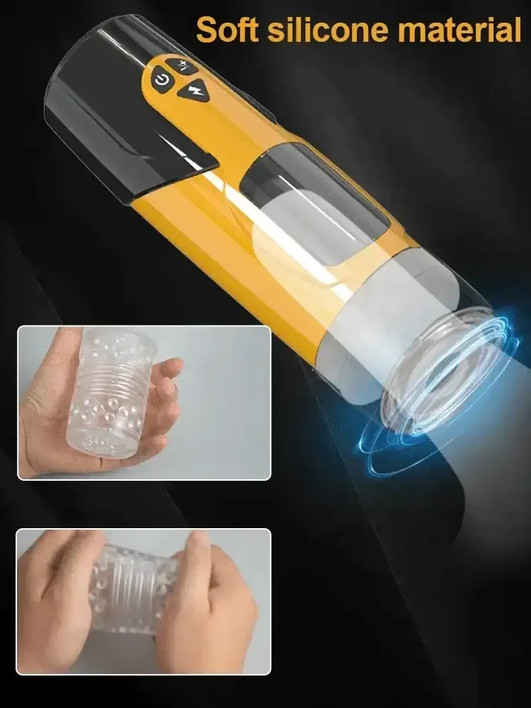 juguete sexual masculino silicona medica rotatoria