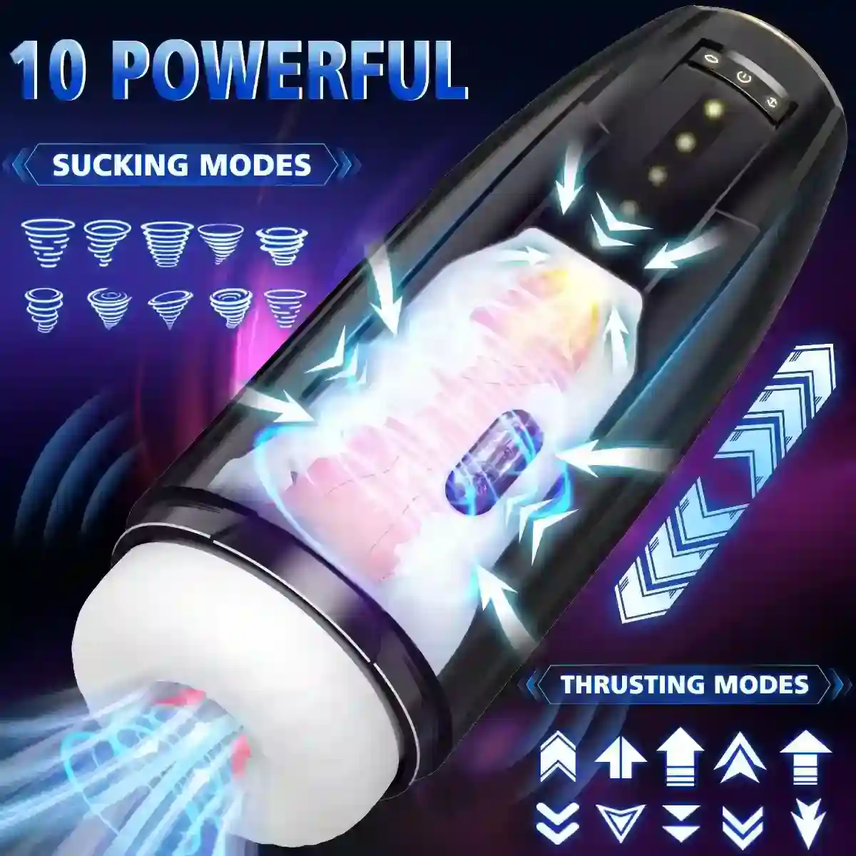 juguete sexual para hombres con succion y vibracion