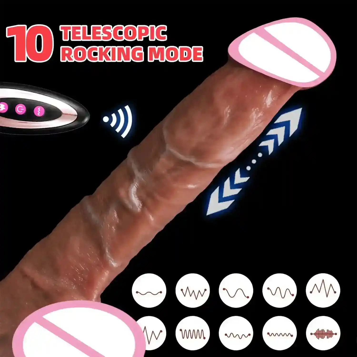 juguete sexual realista calefacción y vibración