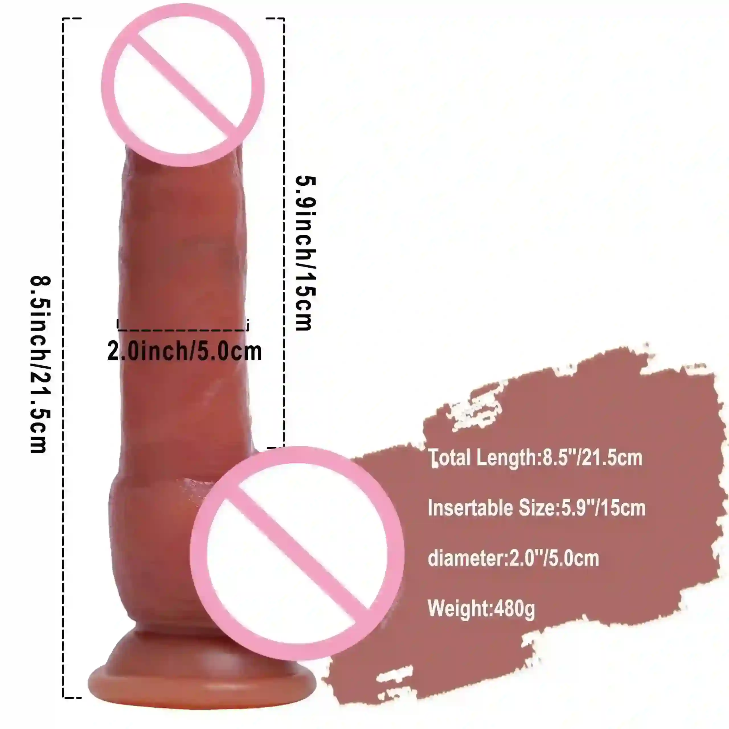 juguete sexual realista de 22.5 cm