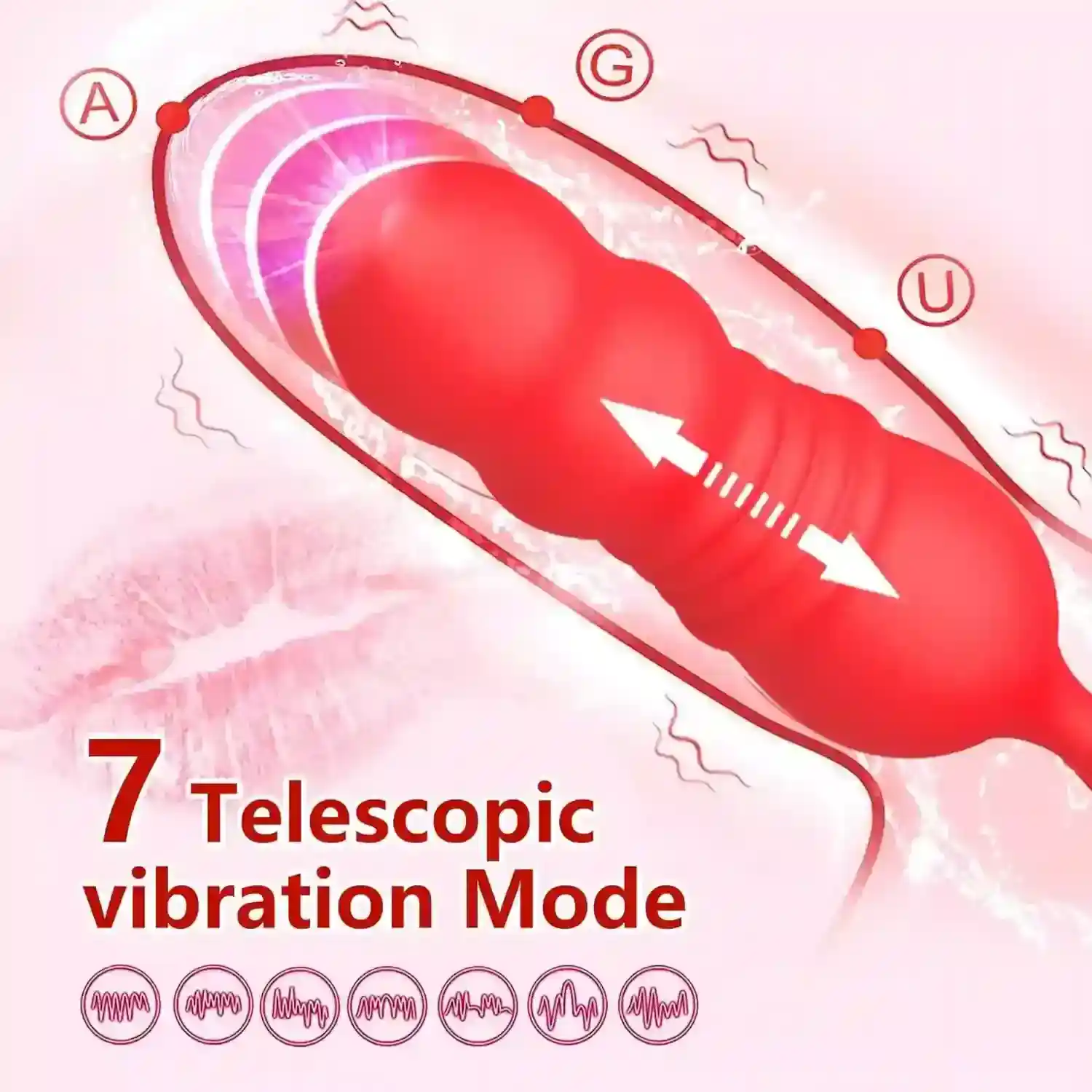 juguete sexual silicona medica telescopico
