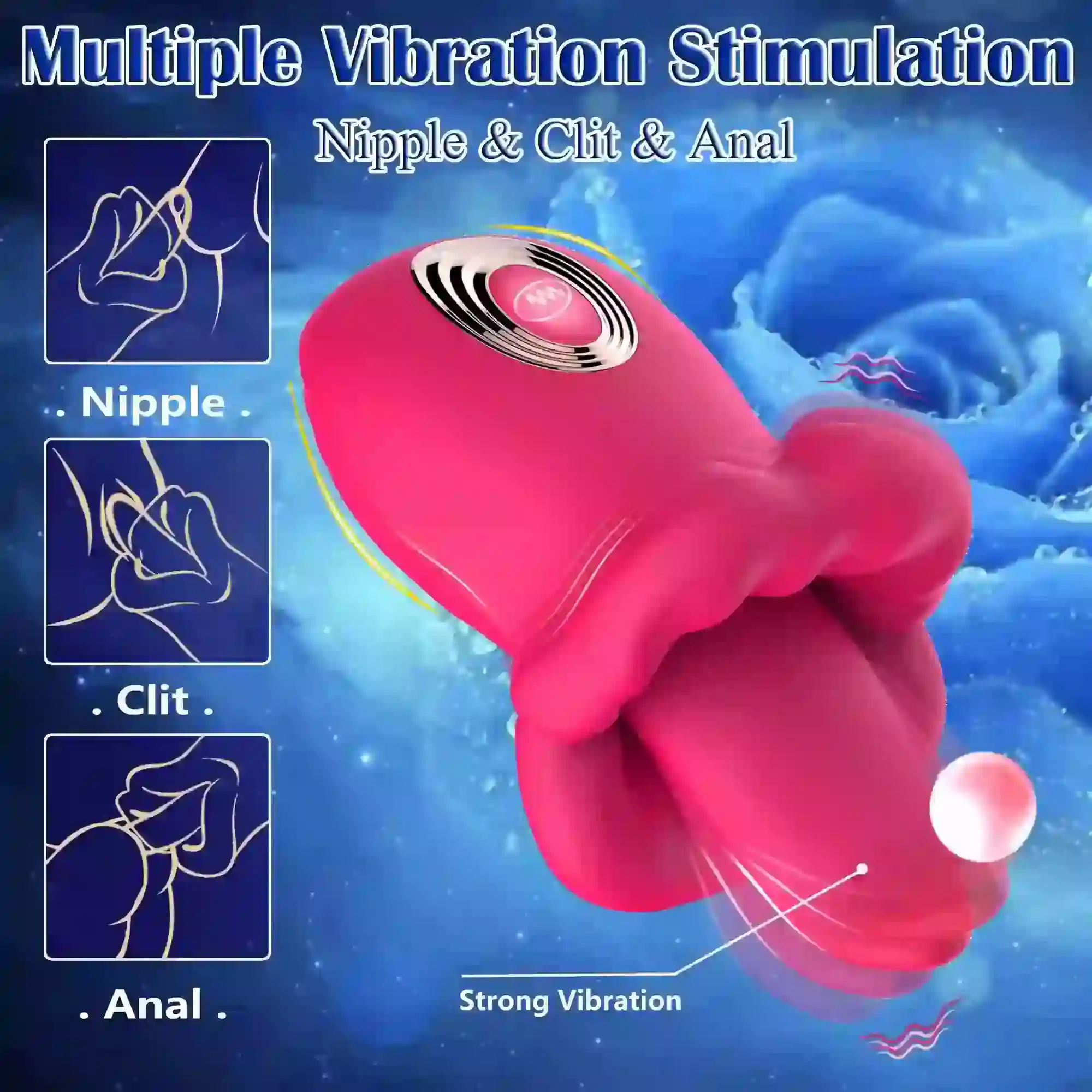 juguete sexual silicona rosa 7 modos