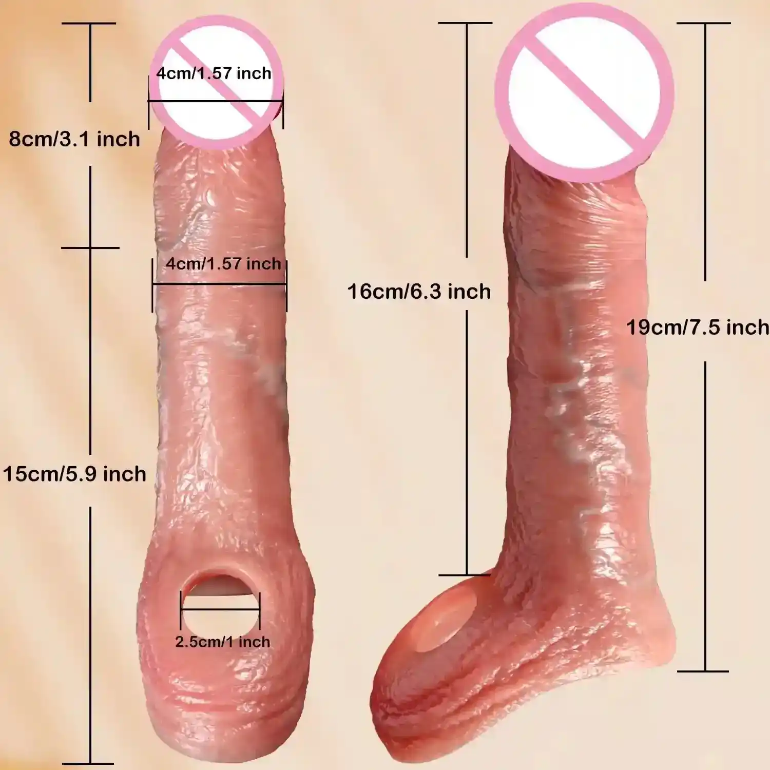 juguete silicona médica realista anal
