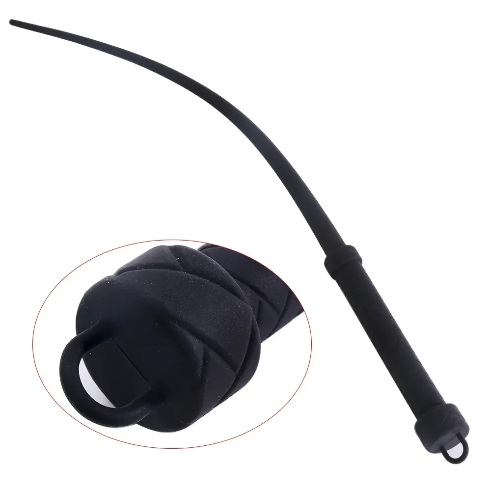 latigo negro silicona texturizado suave