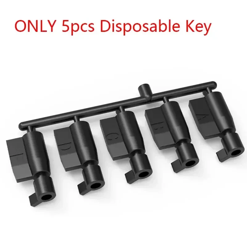 llave plastico castidad herramienta 5 piezas