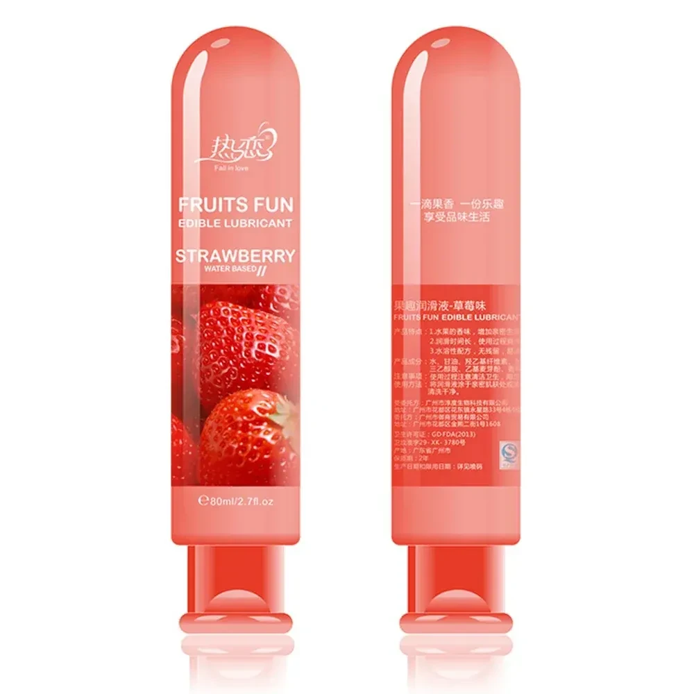 lubricante con fragancia de frutas