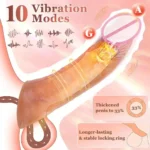 manga de pene realista suave y elástica