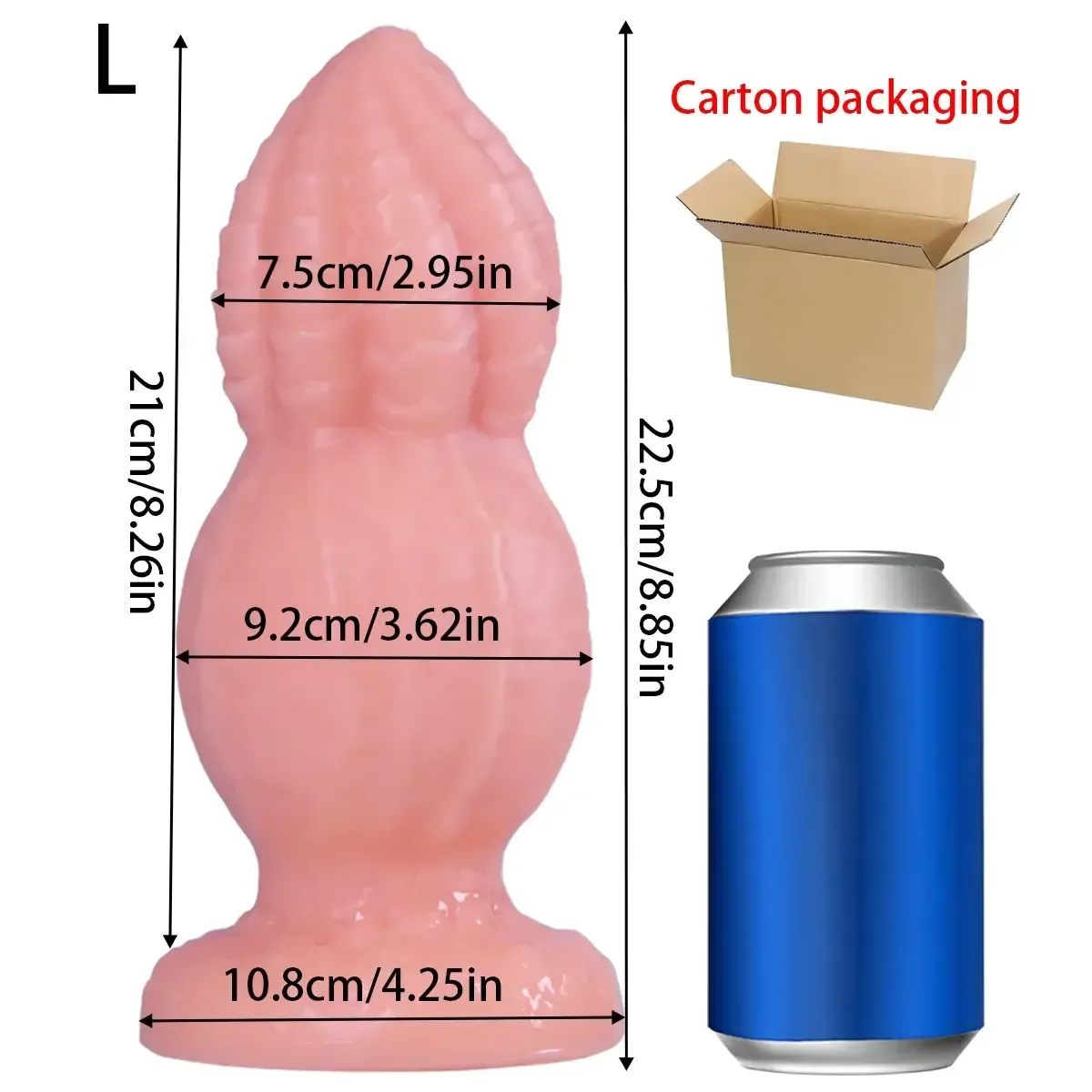 masajeador anal goma flexible curvo
