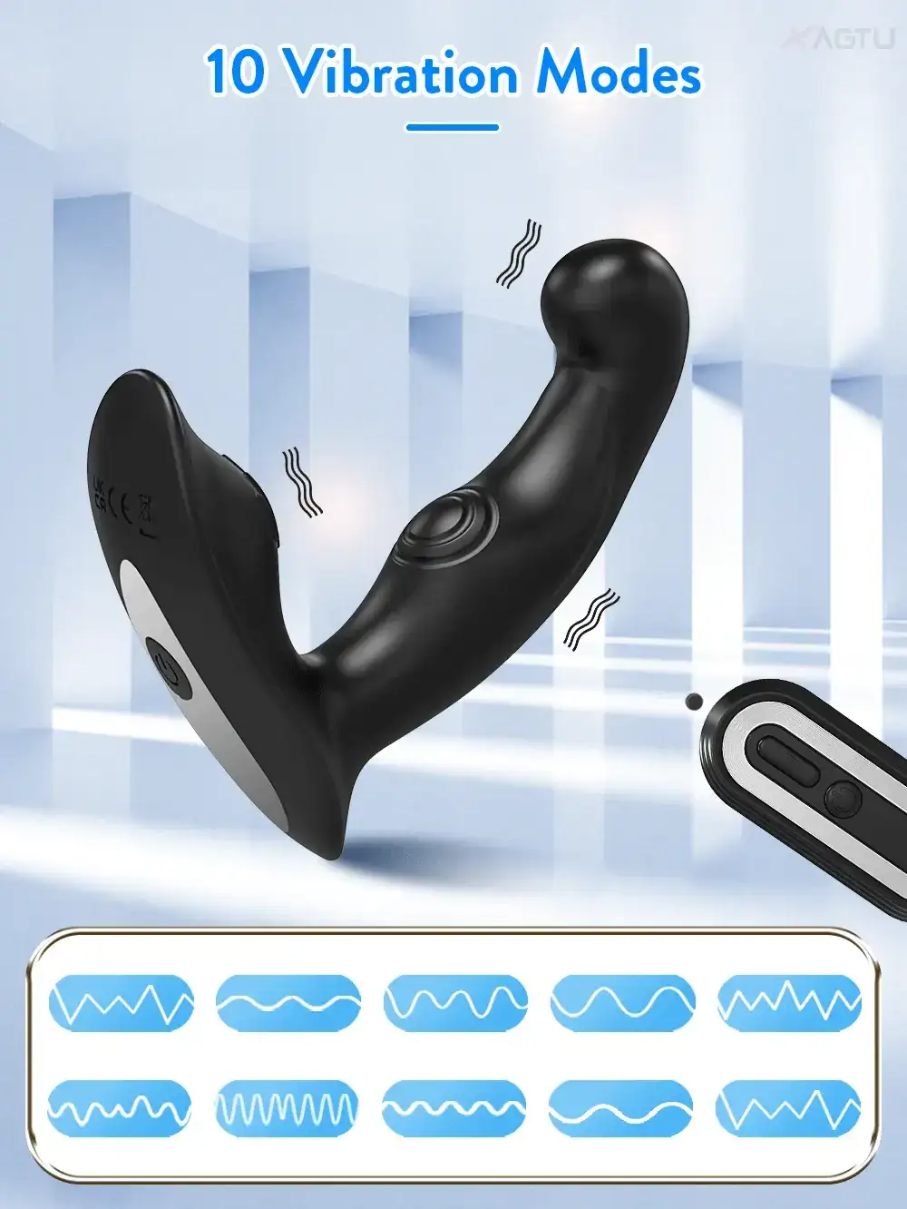 masajeador anal hombre control remoto vibrante
