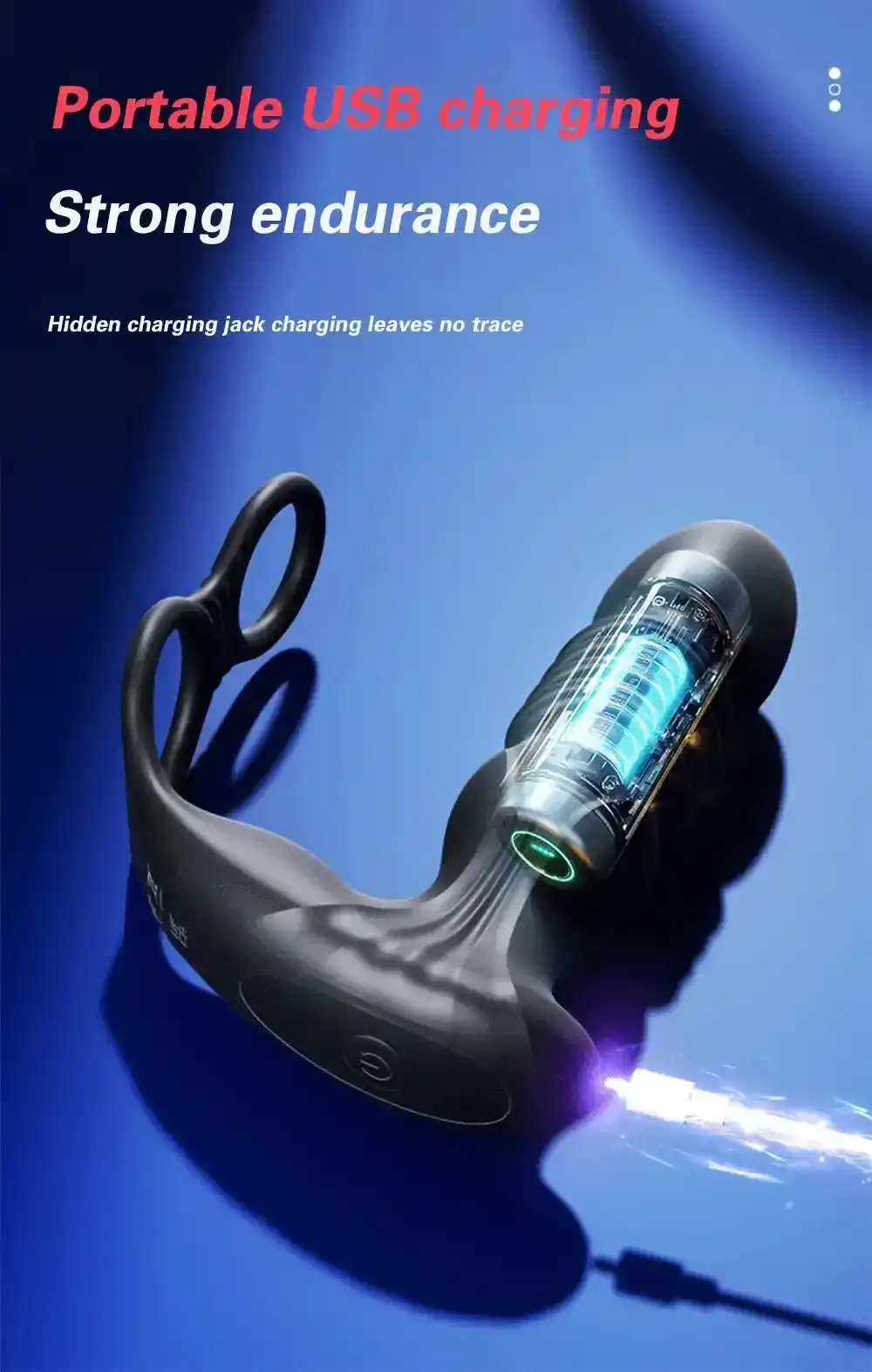 masajeador anal silicona control remoto