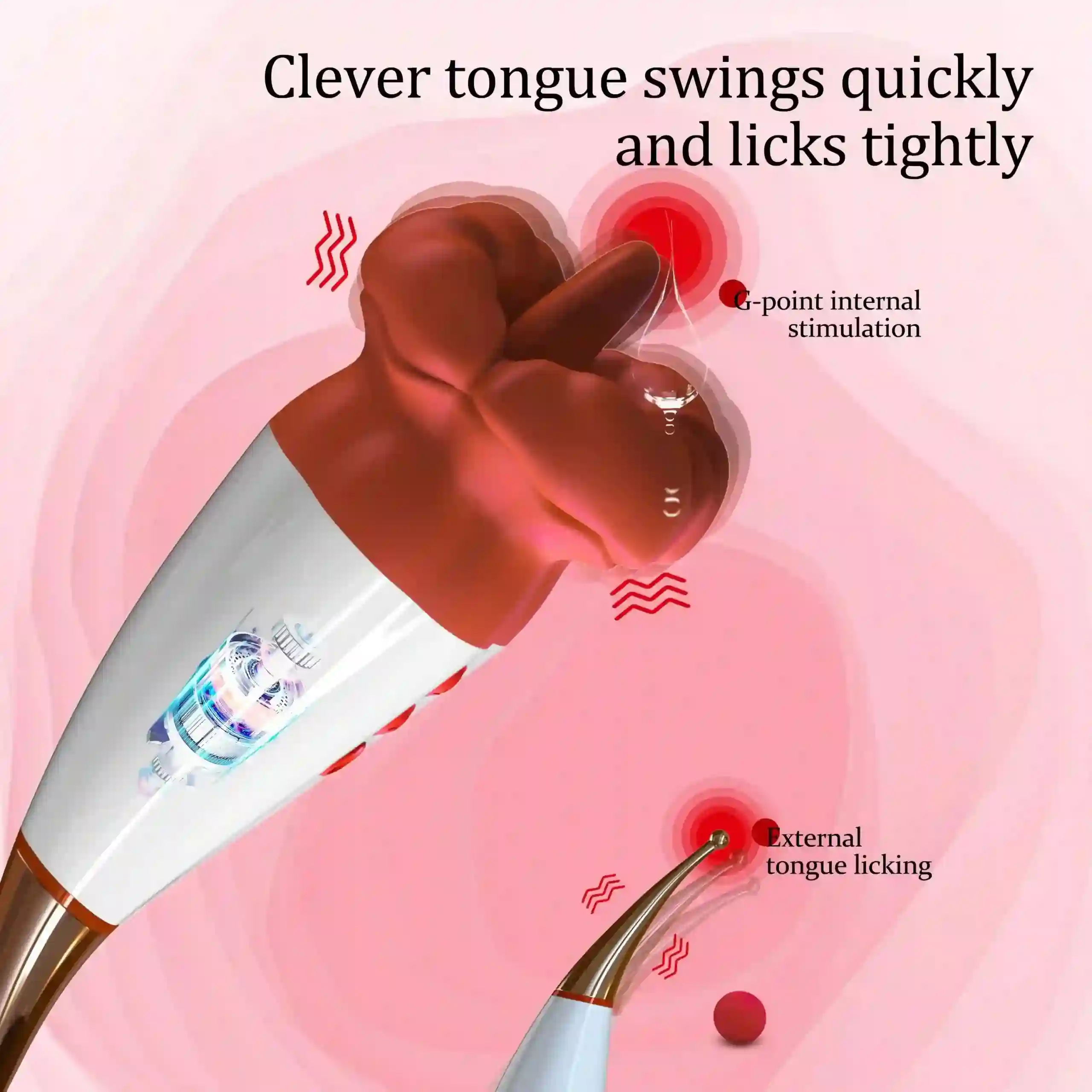 masajeador íntimo de lengua para mujer