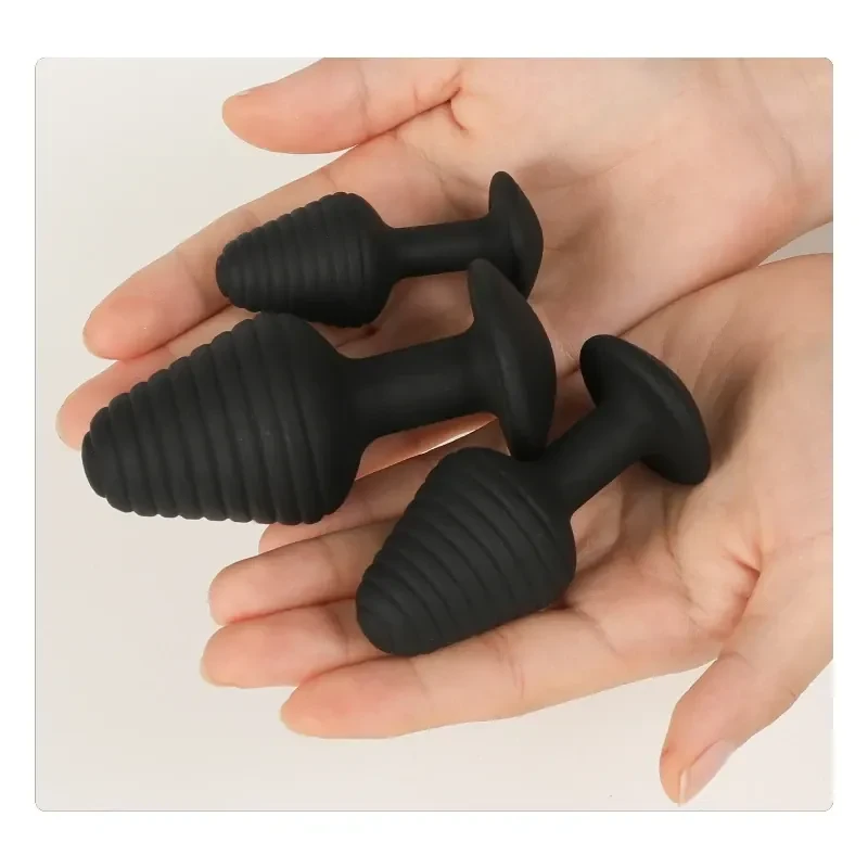 masajeador prostatico negro silicona ergonomico