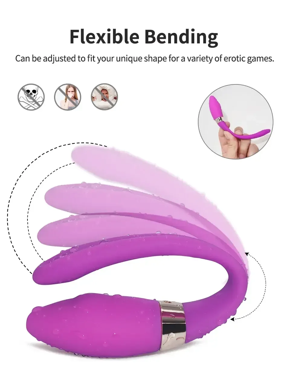 masajeador prostatico silicona control remoto discreto