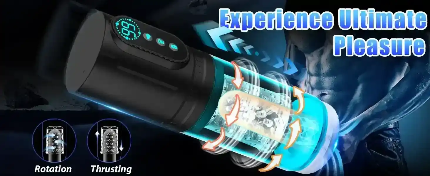 masturbador automatico con pantalla lcd