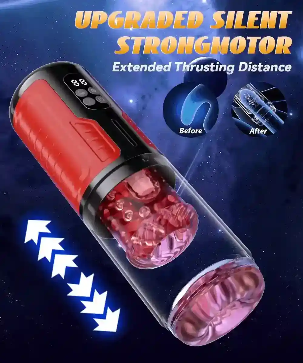 masturbador automatico silicona tpe retractil