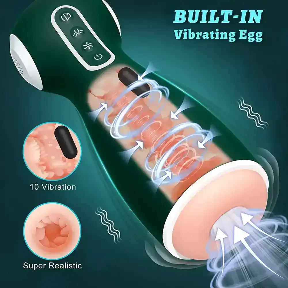 masturbador masculino recargable usb impermeable