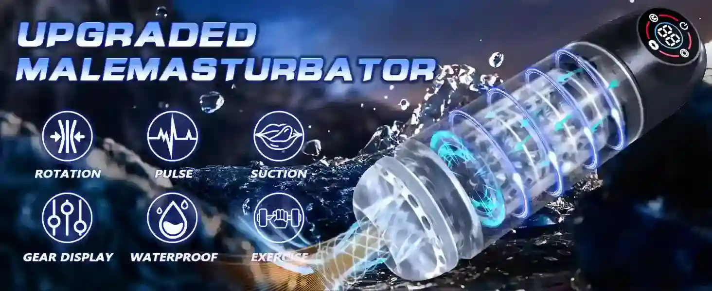 masturbador recargable usb c impermeable