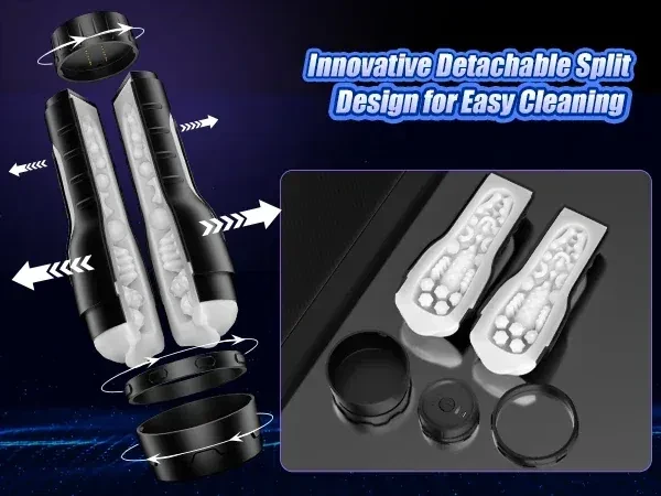 masturbador recargable usb cuerpo activado
