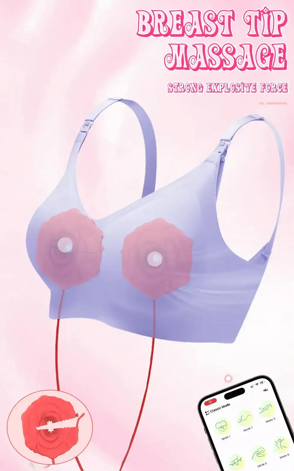 pinzas clitoris vibradoras silicona medica