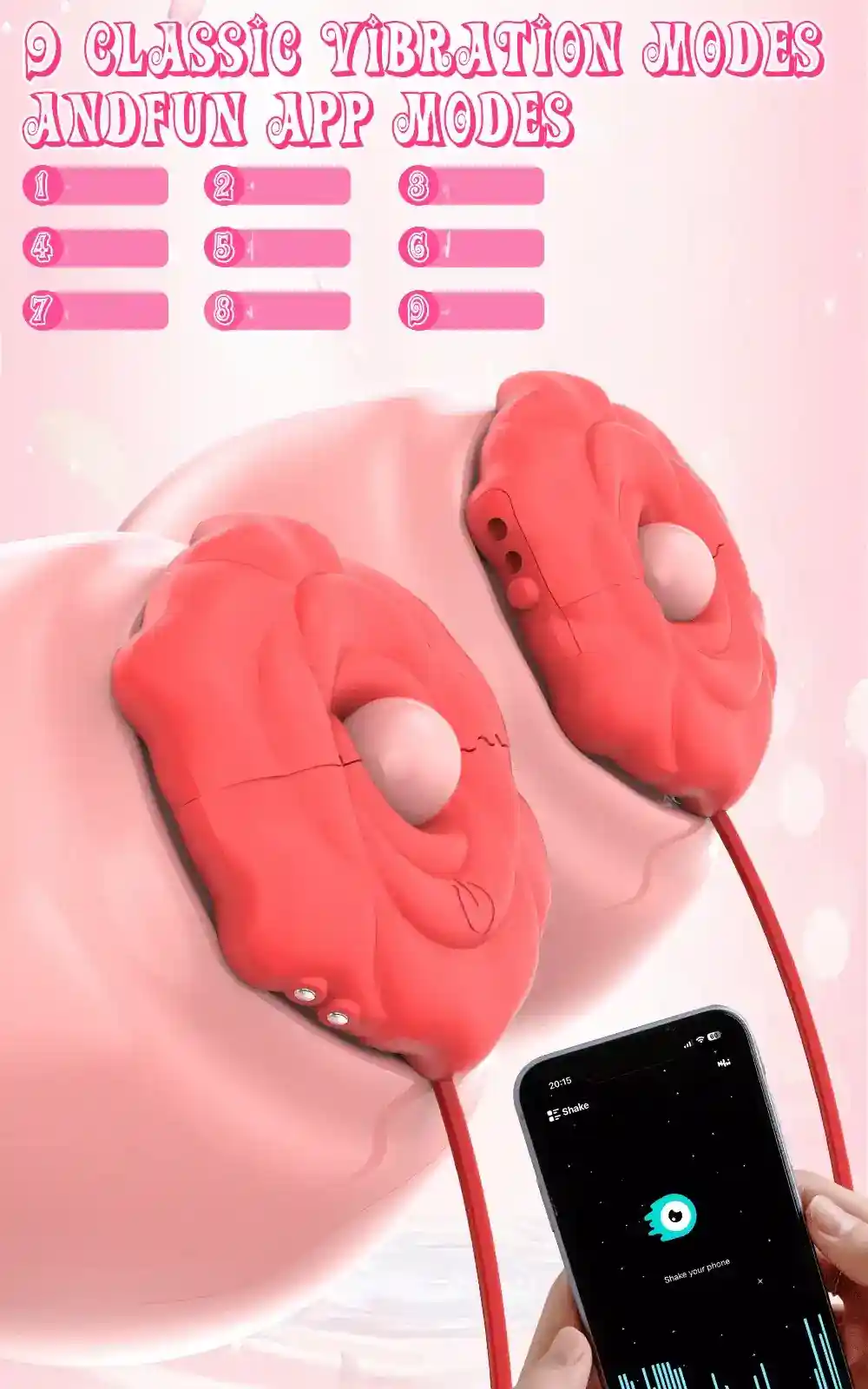 pinzas de pezon con vibracion para parejas