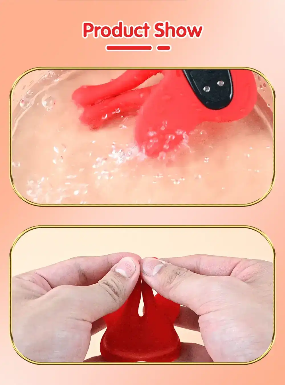 pinzas vibrantes de silicona para senos