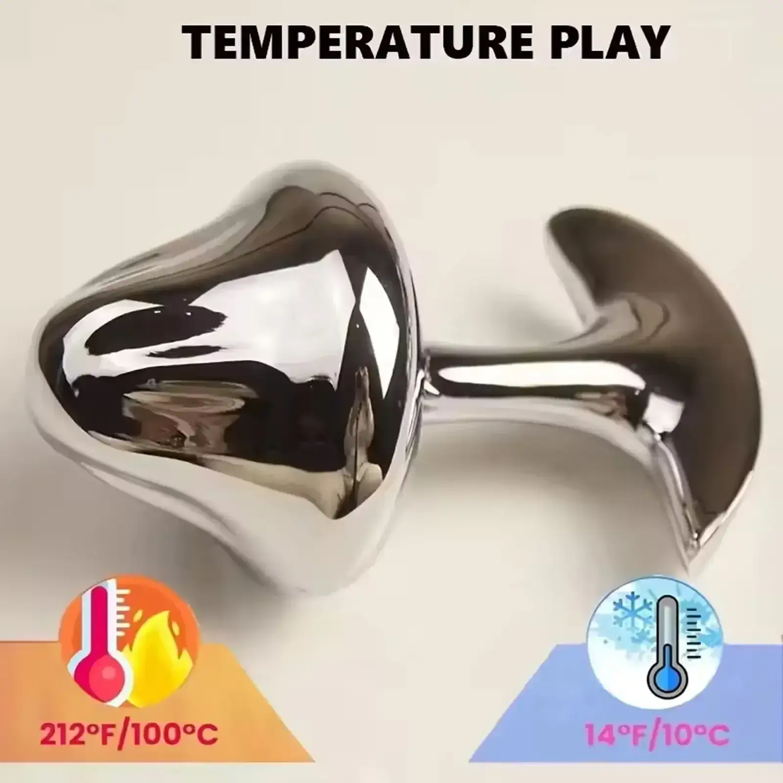 plug anal con gema para sensaciones termicas