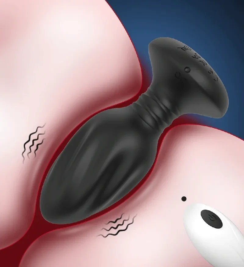 plug anal con vibraciones controladas