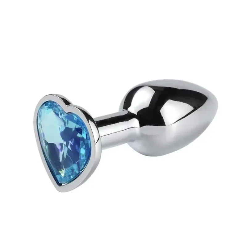 plug anal corazón metal pulido talla M