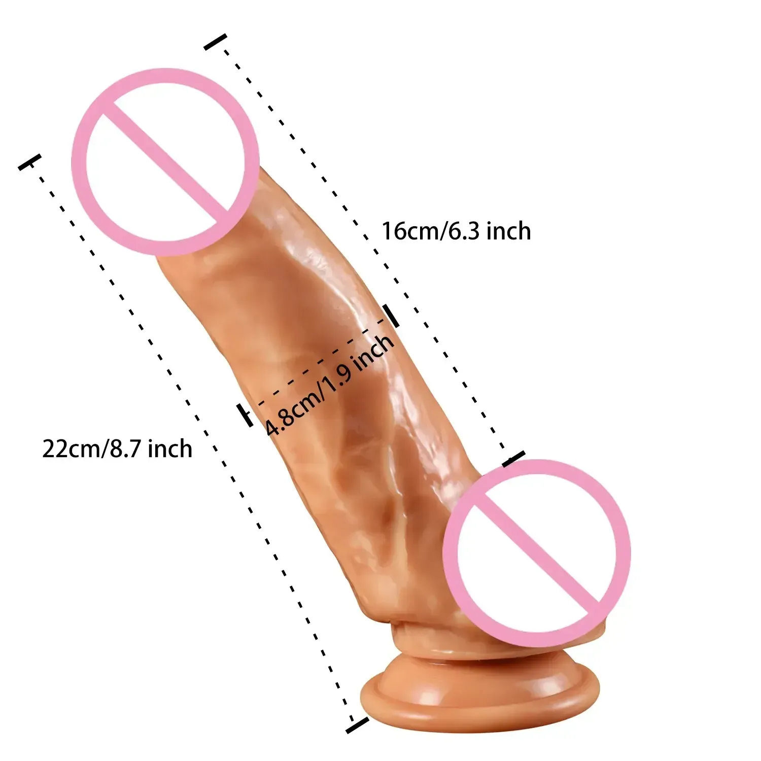 plug anal de pvc resistente ventosa