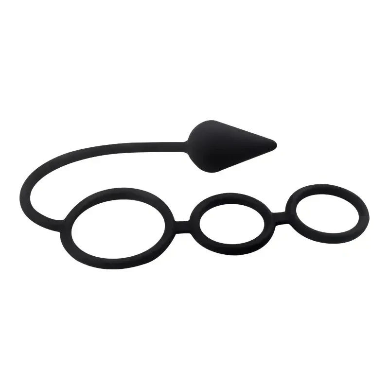 plug anal de silicona ergonomico negro