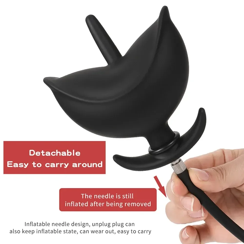 plug anal expansible negro para hombres