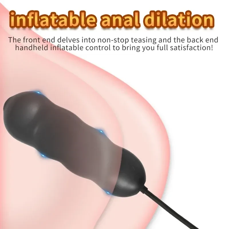 plug anal expansivo silicona medica suave negro