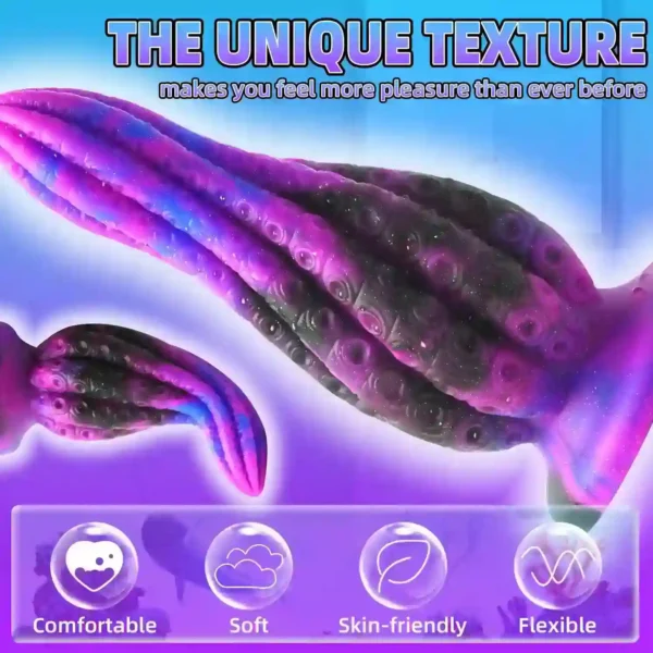 plug anal grueso silicona suave tentáculos