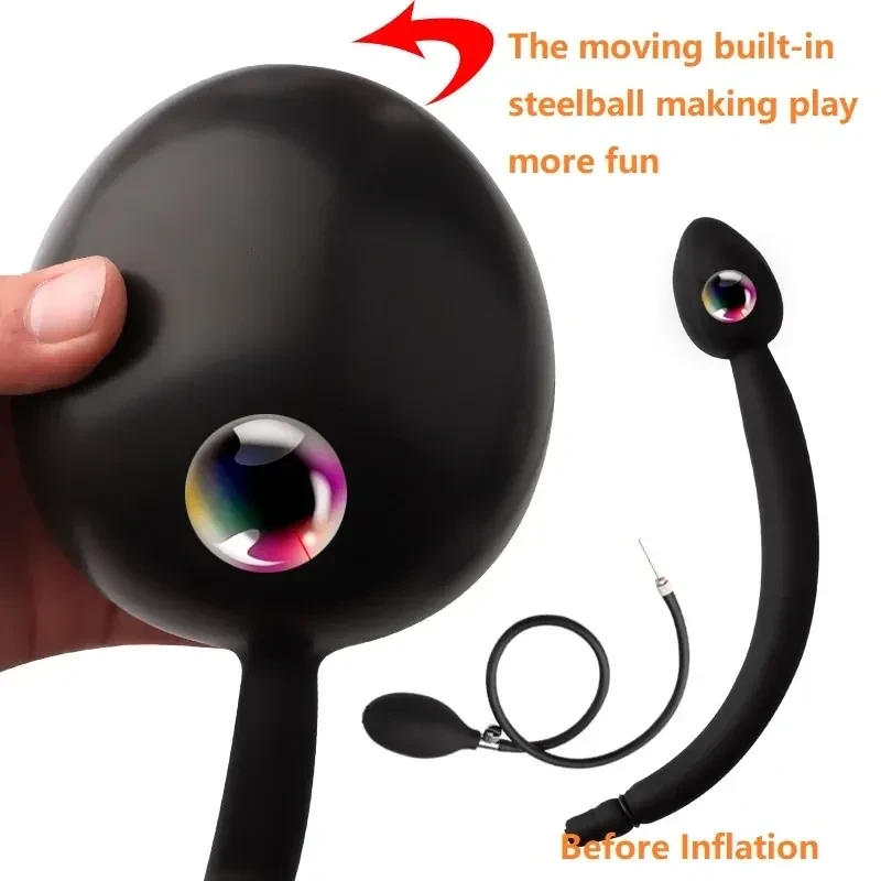 plug anal inflable con bomba manual
