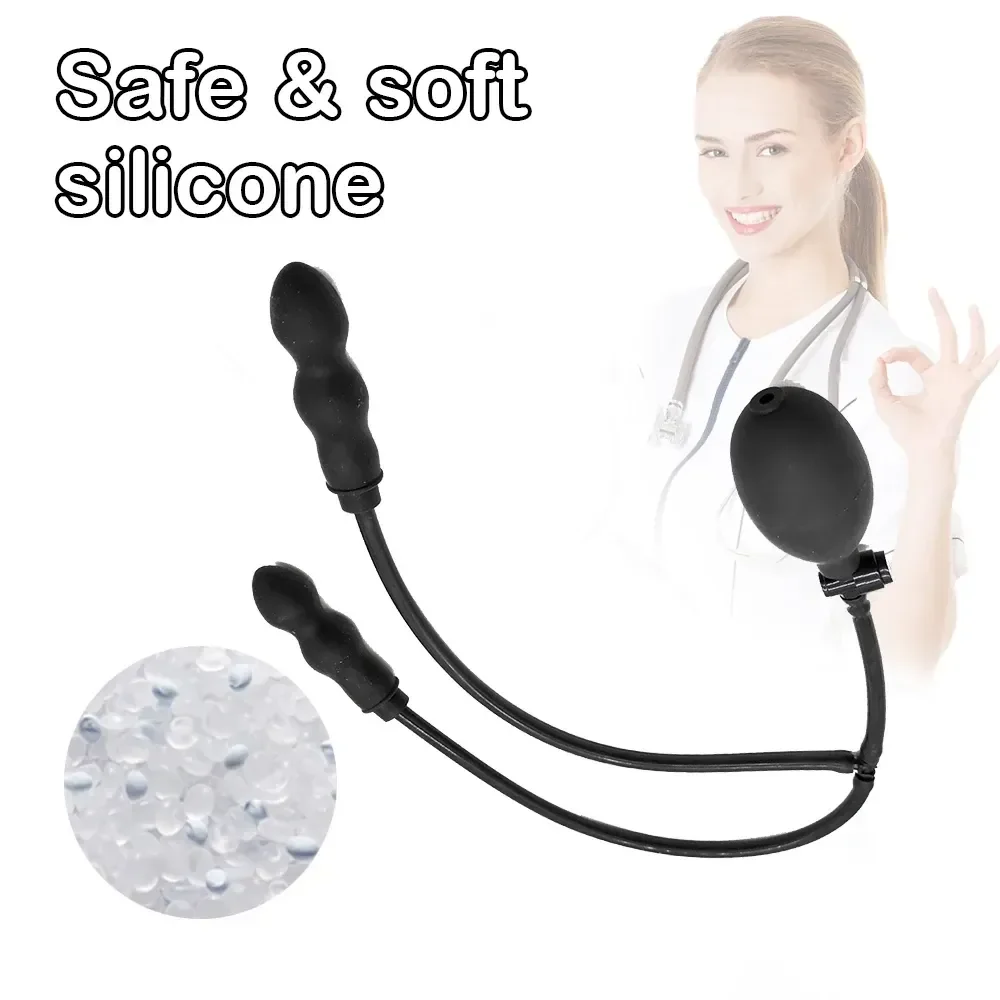plug anal inflable suave silicona