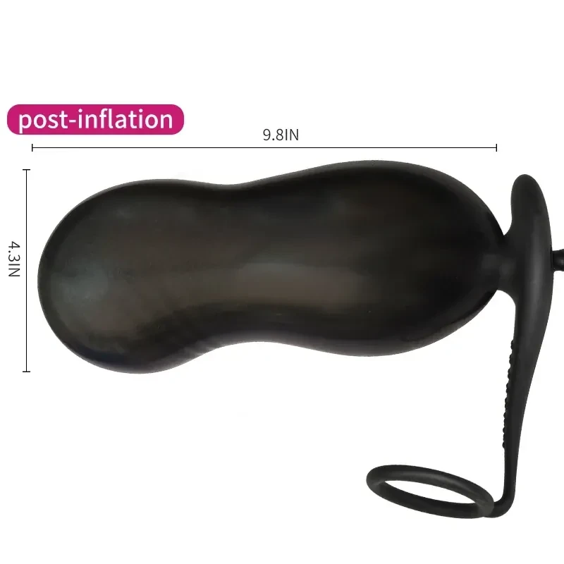 plug anal inflable texturizado