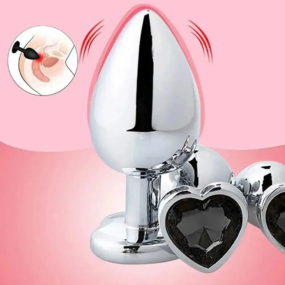plug anal metal liso con peso