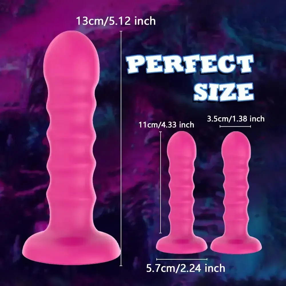 plug anal negro con ventosa silicona