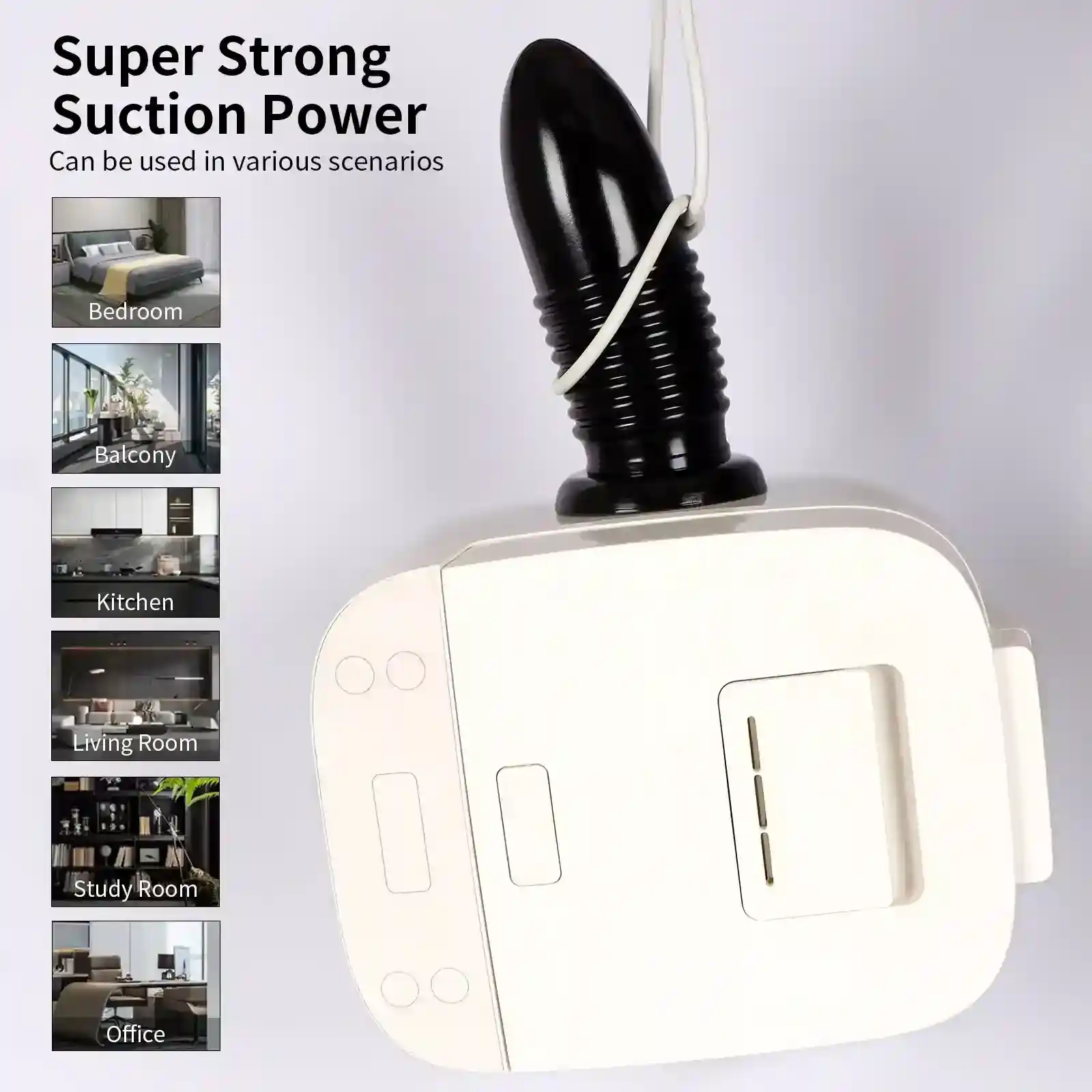 plug anal plastico grueso con ventosa