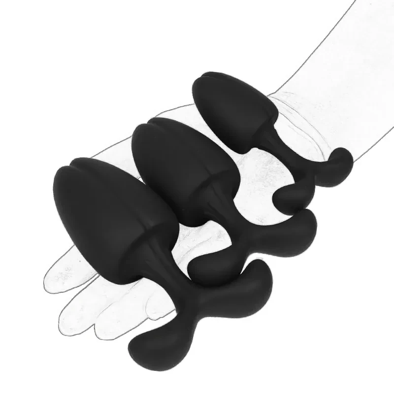 plug anal principiantes texturizado negro