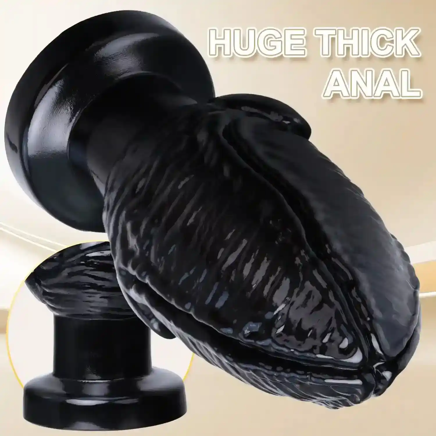plug anal pvc ergonómico con puño