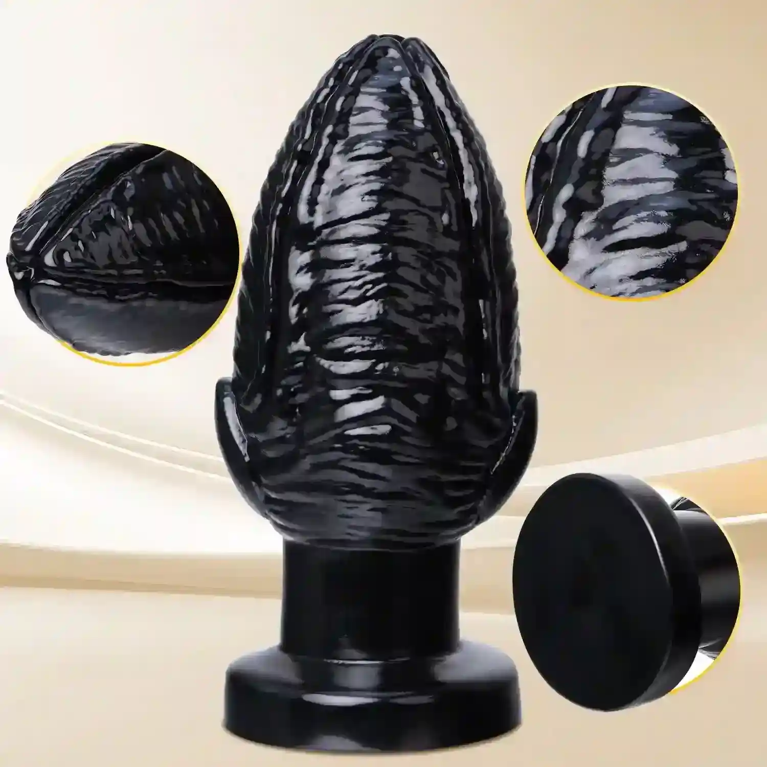 plug anal pvc texturizado ergonómico