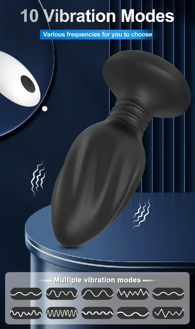 plug anal recargable con control