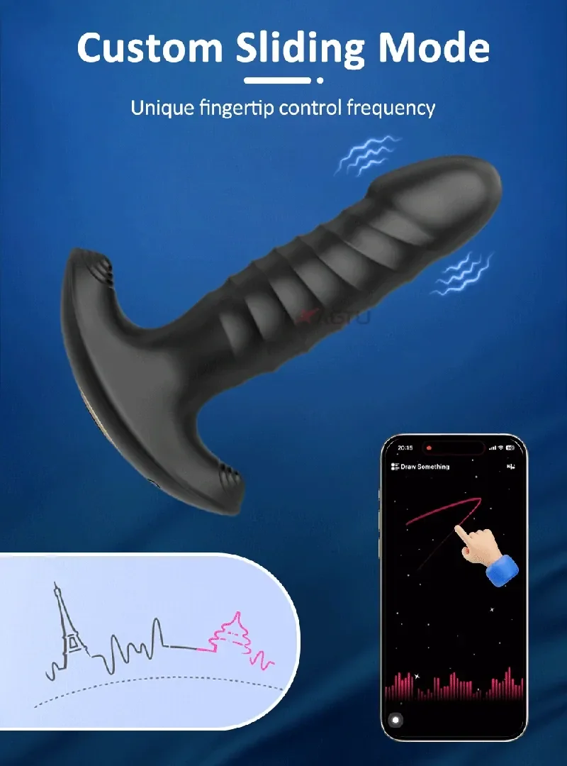 plug anal silicona con app movil