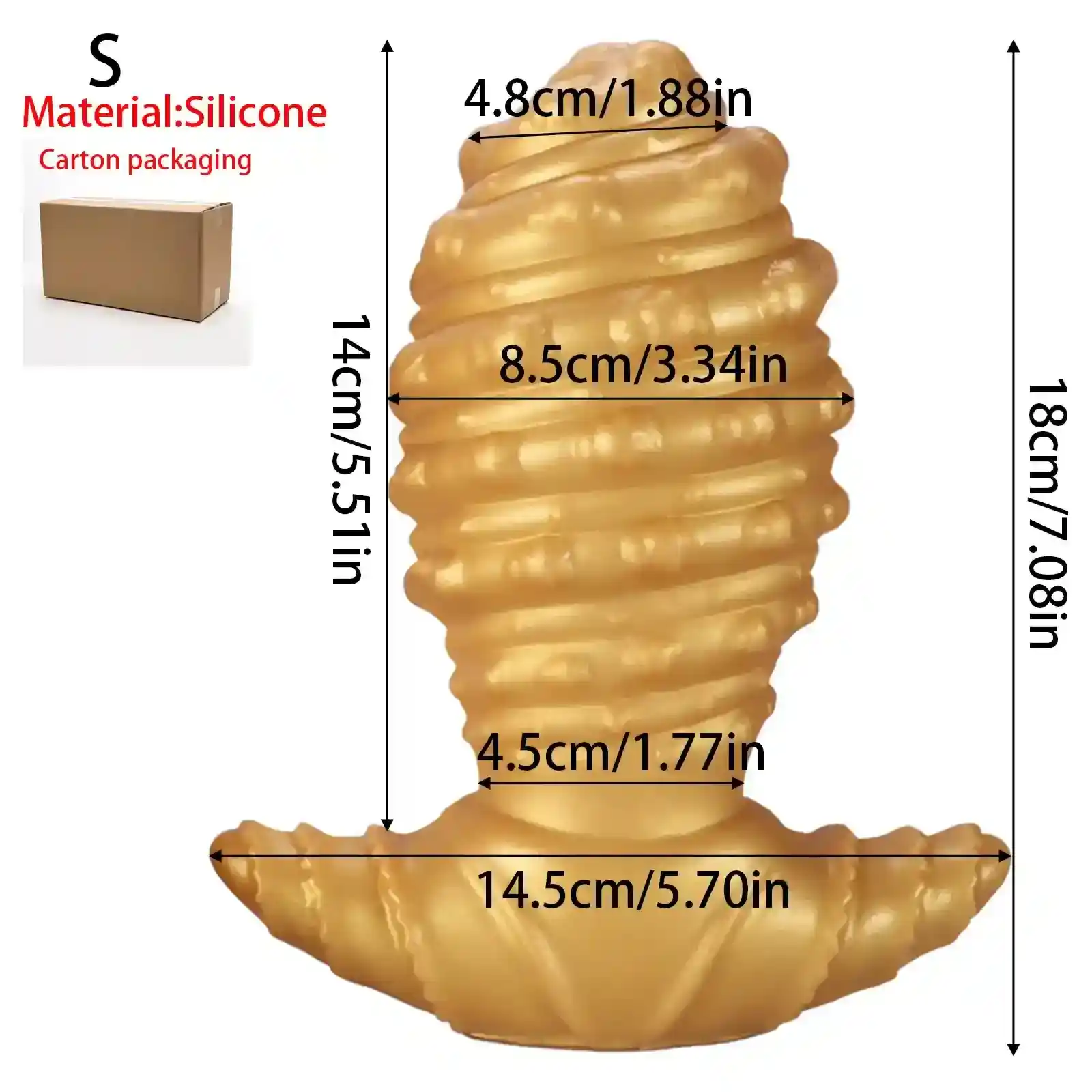plug anal silicona medica curvado suave 1