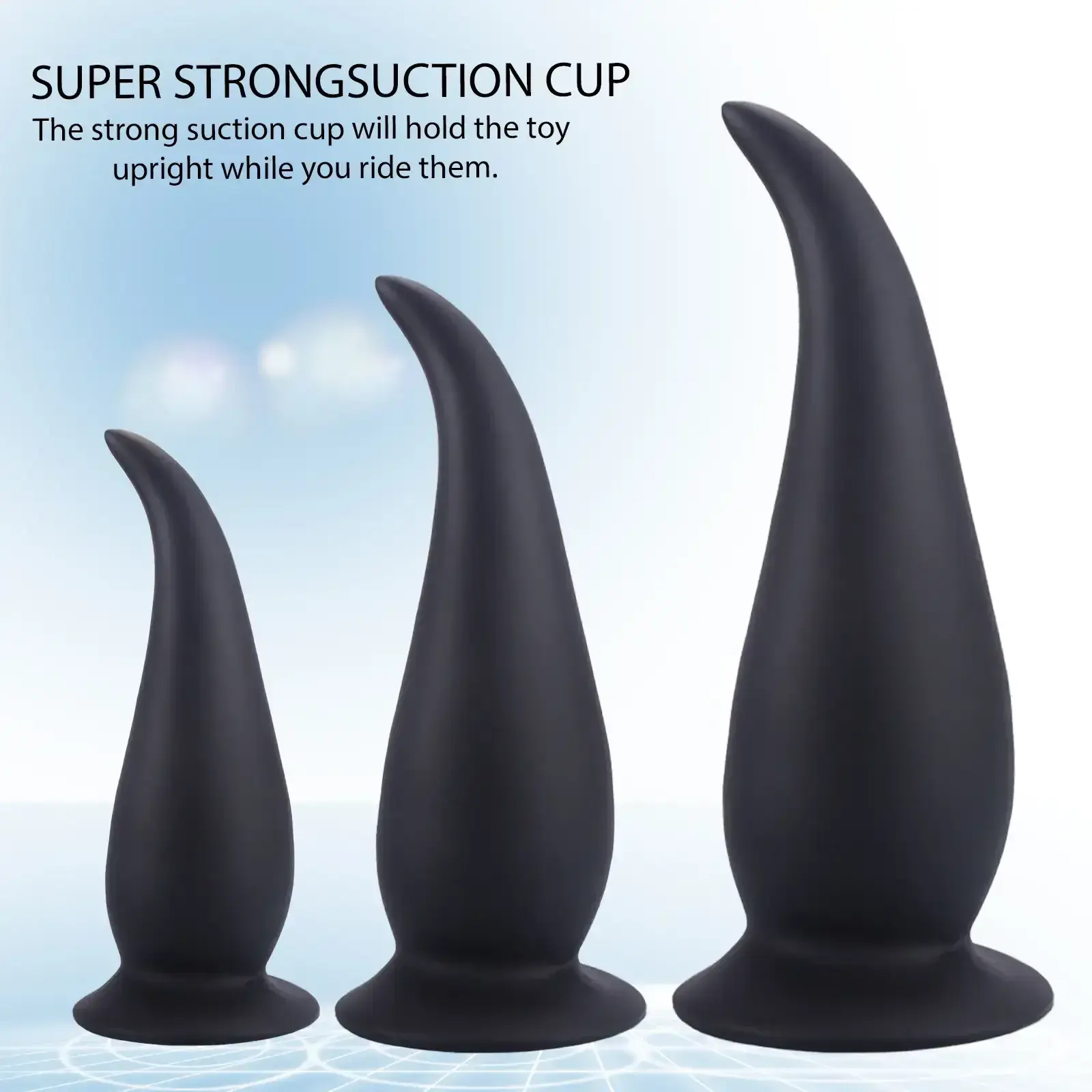 plug anal silicona medica tamano grande negro