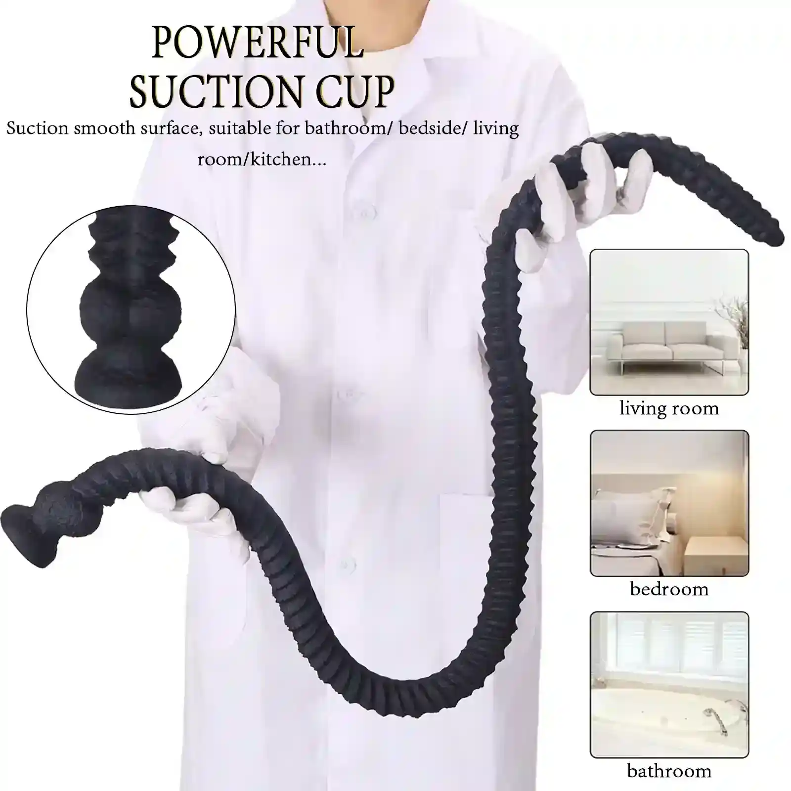 plug anal silicona negra extensible