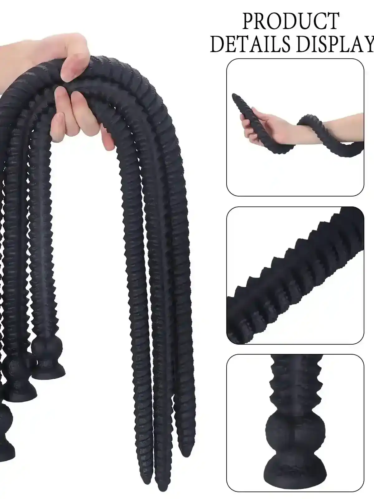 plug anal silicona negra para entrenamiento
